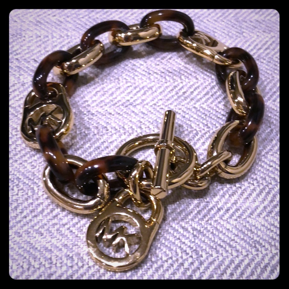 Michael Kors Tortoise/Gold Padlock